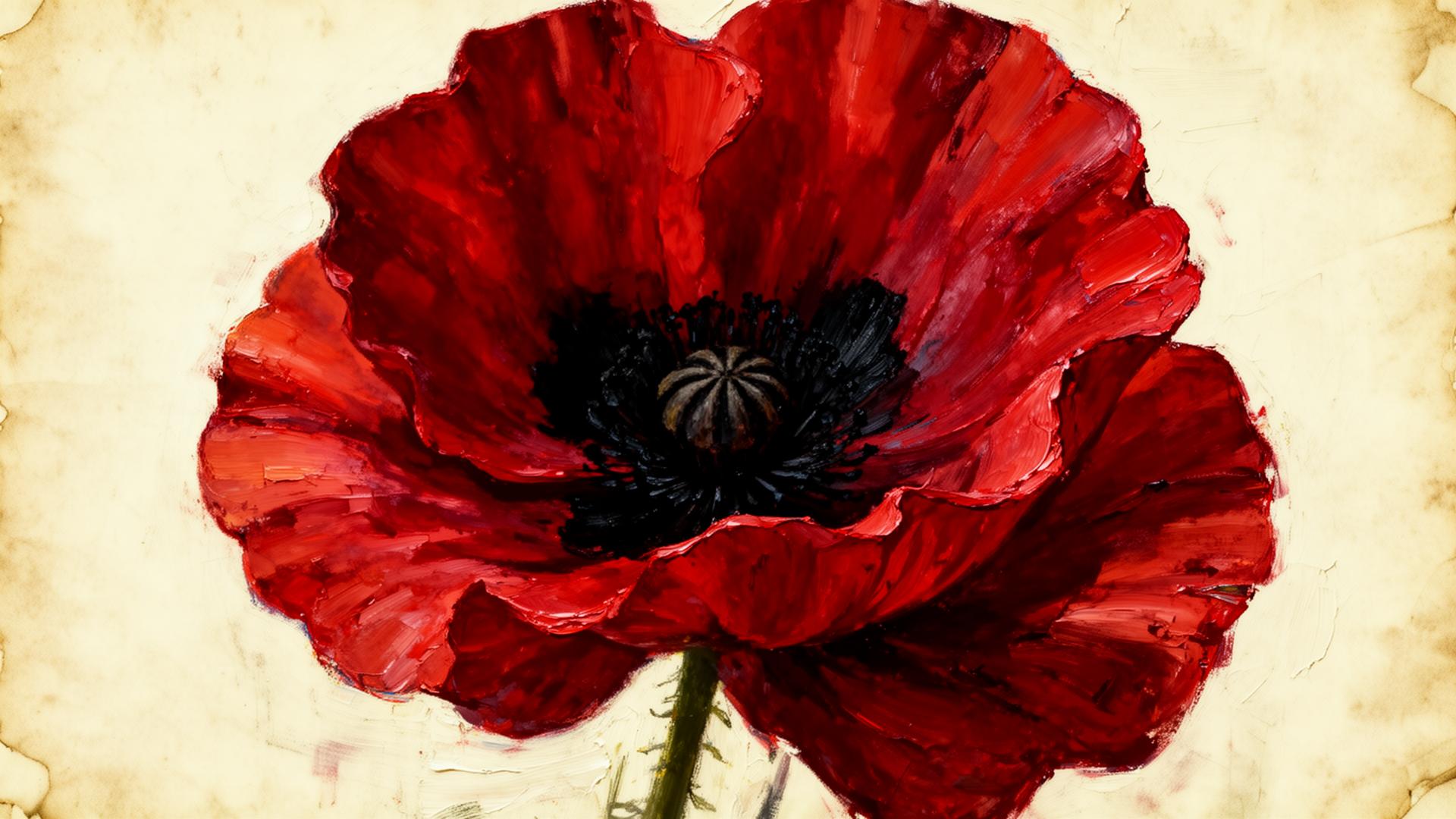 A field of poppies — the emblem of remembrance